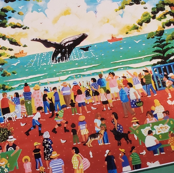 NEW Watching the Whales Narelle Wildman Puzzle - Picture 4 of 9